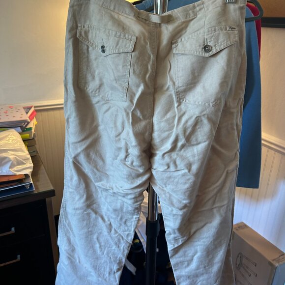 Vintage 90s Calvin Klein Linen Pants Size 6 - Picture 7 of 7